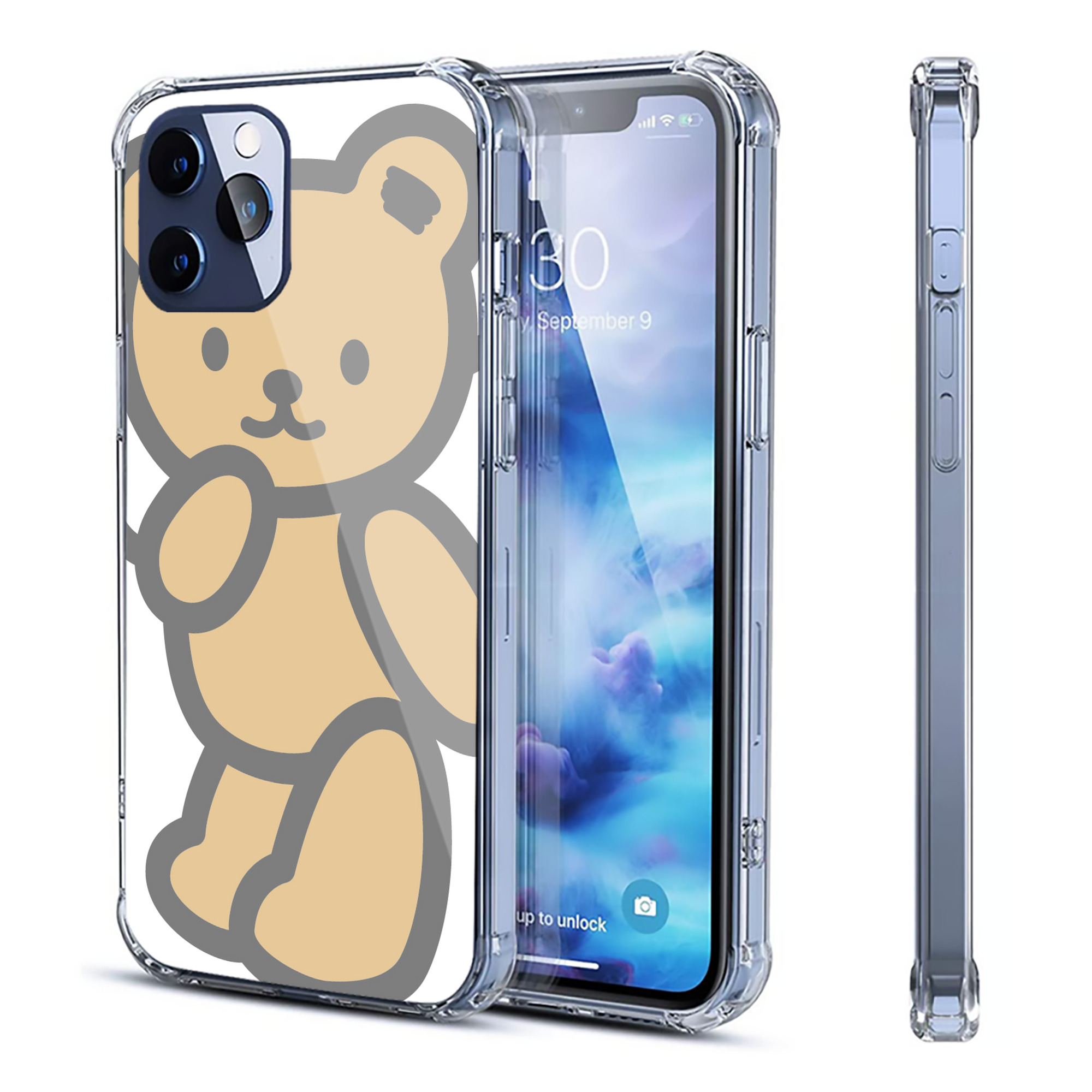 （画像用） Hello Kitty ハローキティ 【iPhone 12シリーズ対応】透明スマホケース（クリアソフトケース）